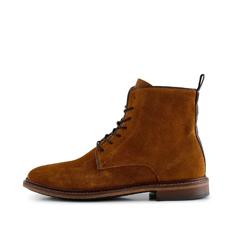 Men's Cozy Boots Ned Boot Waxed Suede - TAN