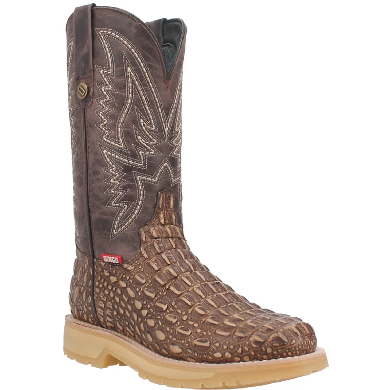 Dingo Mens Death Valley Tan Leather Cowboy Boots