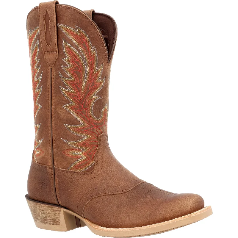 Durango Mens Rebel Pro Rodeo Rodeo Tan Leather Cowboy Boots