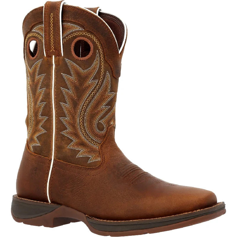 Durango Mens Rebel Western Dark Chestnut Leather Cowboy Boots