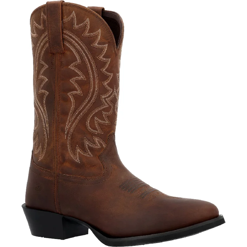 Durango Mens Shyloh Western Brown Leather Cowboy Boots