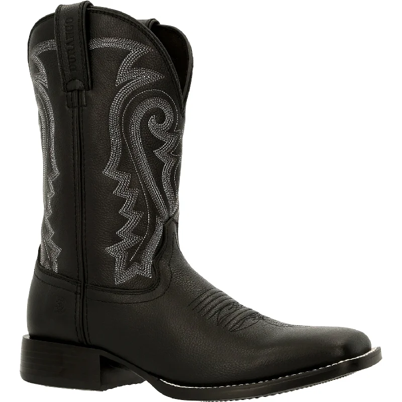 Durango Mens Westward Western Black Onyx Leather Cowboy Boots