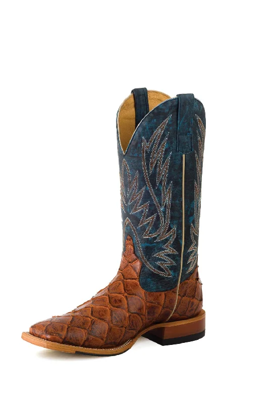 Horse Power by Anderson Bean Mens Seas the Day Leather Cowboy Boots 7 D