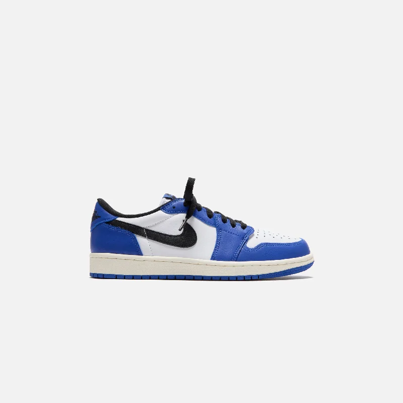 Jordan Air Jordan 1 Low OG - White / Black / Game Royal / Sail