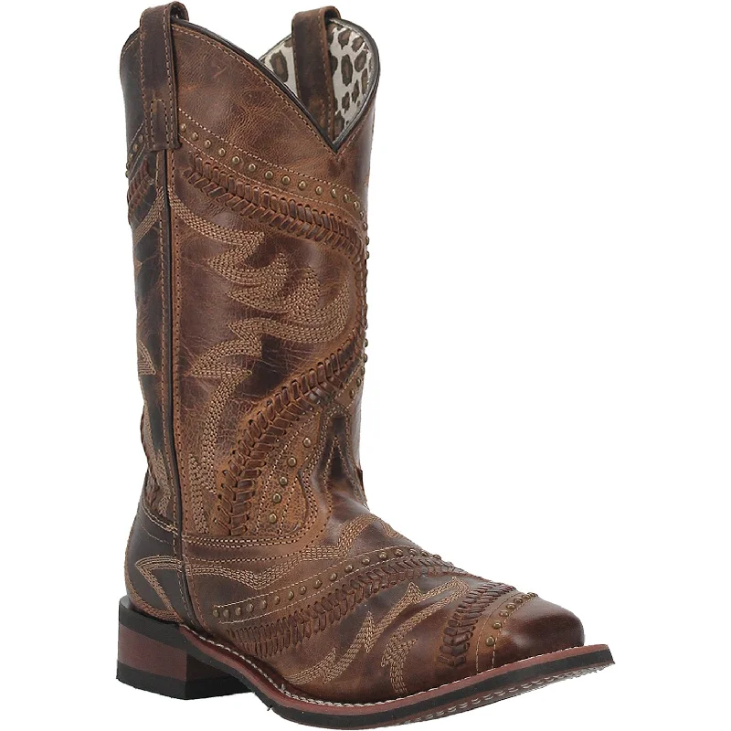 Laredo Womens Charli Cowboy Boots Leather Tan