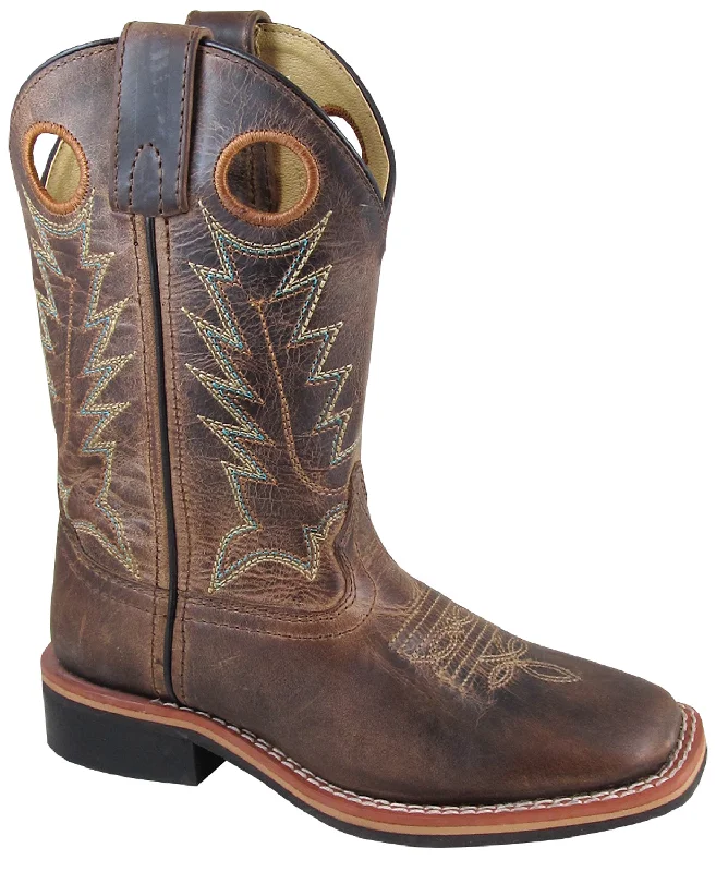 Smoky Mountain Boots Youth Unisex Jesse Brown Leather Crackle