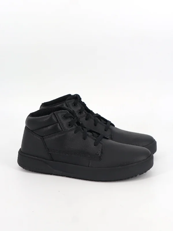 Men's Plain High Sneakers,Black