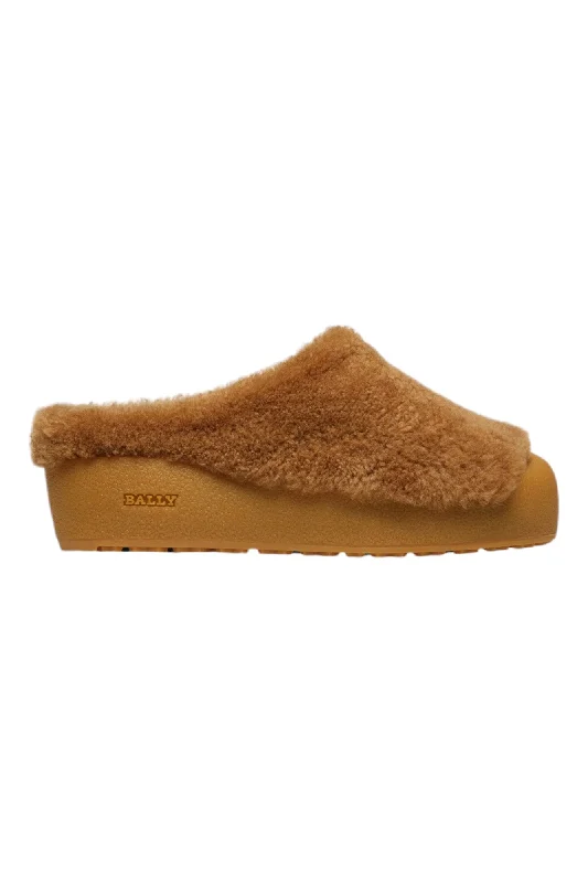 Bally Crans 6302944 Men's Camel Calf Leather Slippers