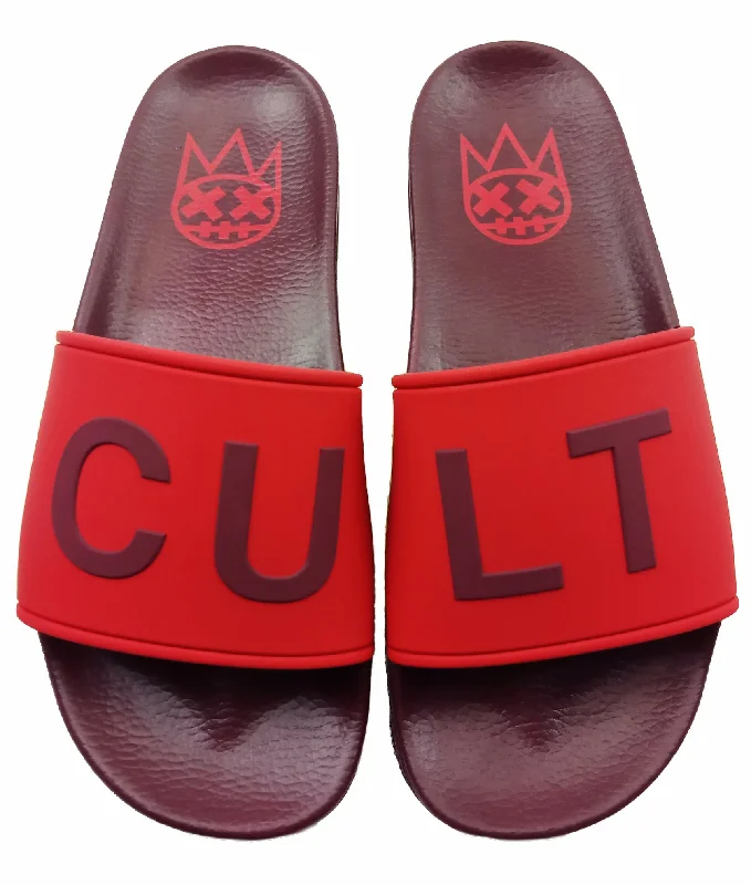 CULT SLIDE IN BEET RED