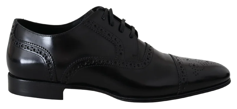 Dolce & Gabbana Elegant  Leather Formal Derby Men's Shoes