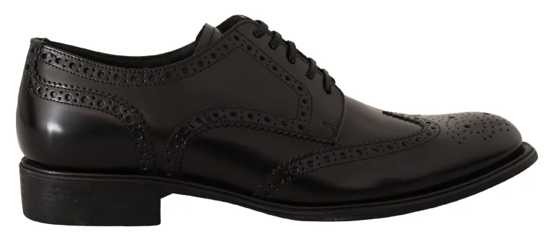 Dolce & Gabbana Elegant Wingtip Derby Oxford Men's Shoes