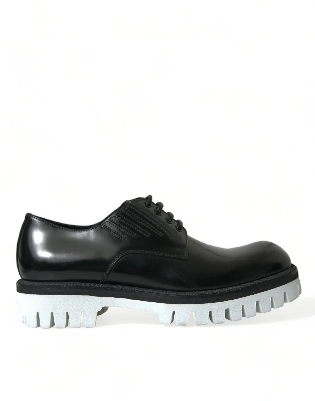 Dolce & Gabbana Sophisticated  Leather Derby Men's Shoes