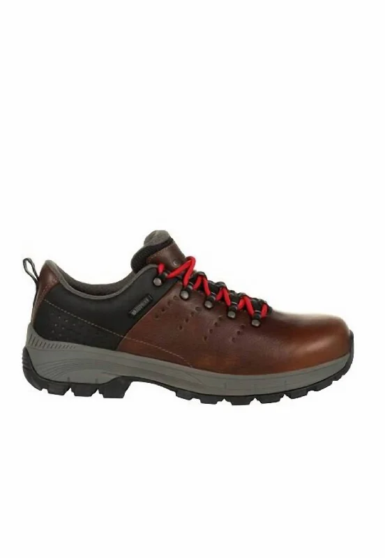 Eagle Trail Alloy Toe Waterproof Oxford - Medium Width In Brown