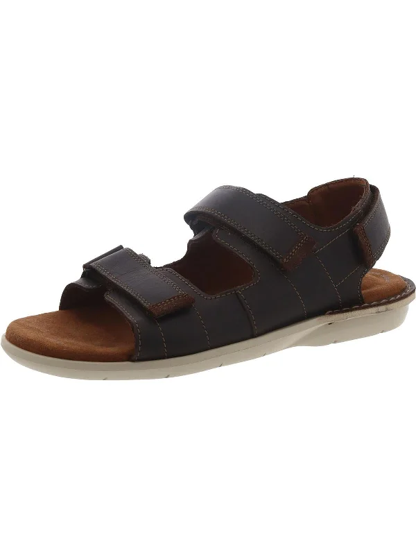 Ellison Bay Mens Leather Adjustable Sport Sandals