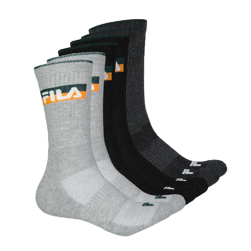 FILA - Men's 6 Pack Crew Socks (FW0146 AST1)