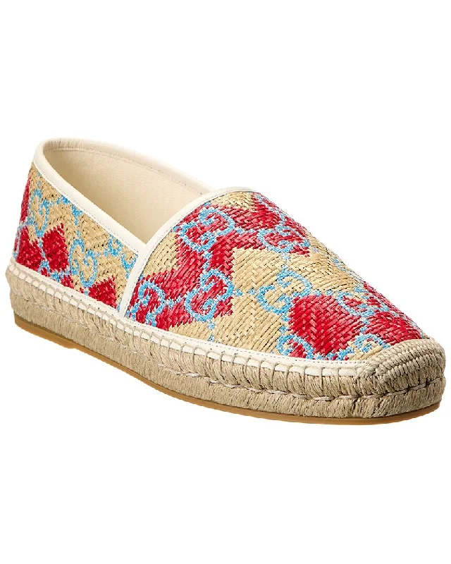 Gucci GG Straw Espadrille