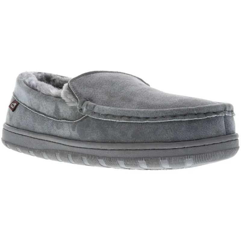 Lamo Mens Harrison Suede Moccasin Slippers