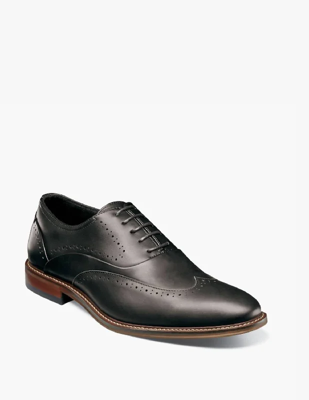 Macarthur Wingtip Oxford Shoe In Black