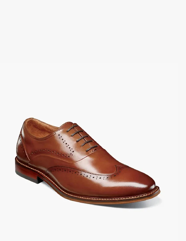 Macarthur Wingtip Oxford Shoe In Cognac