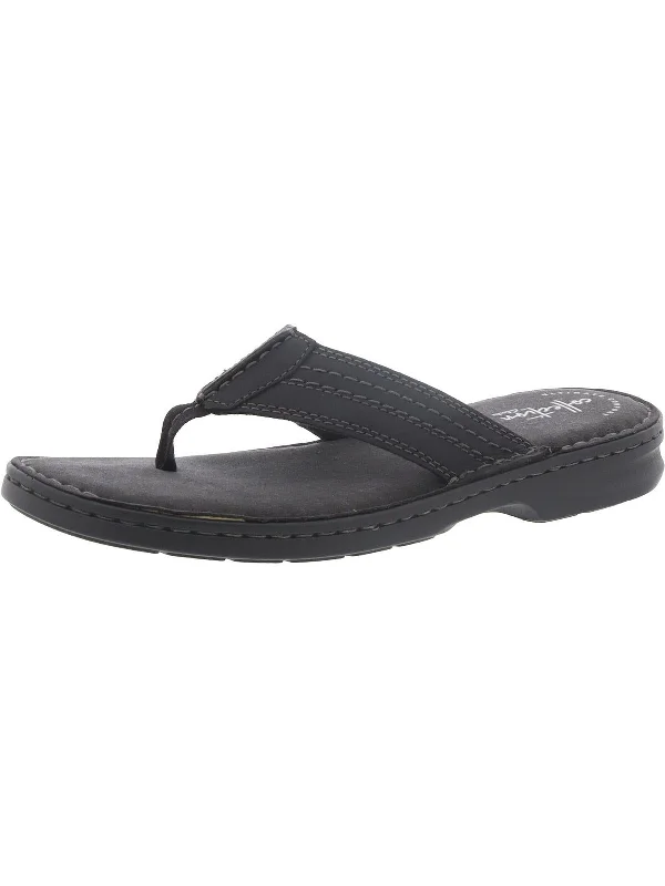 Malone Bay Mens Leather Slip On Thong Sandals