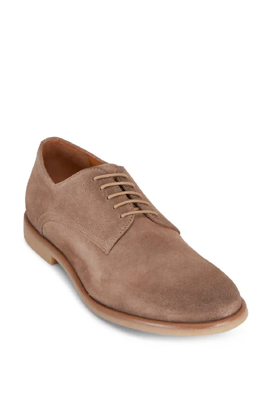 Men's Asher Velvet Suede Oxford In Fango