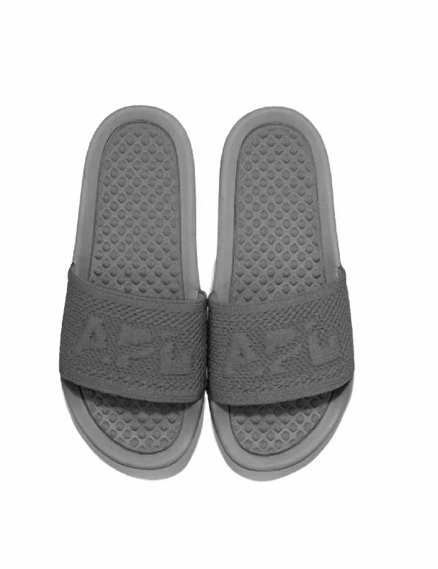 Men's Big Logo Techloom Slide In Cosmic Grey