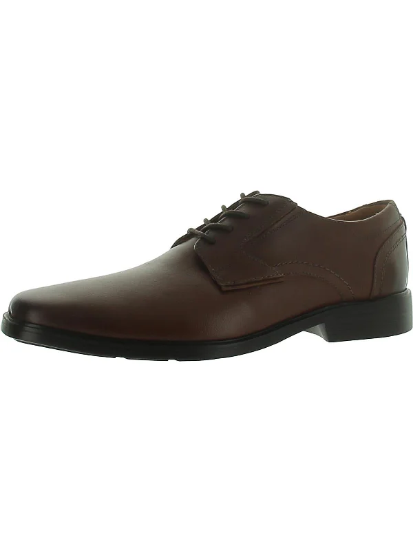 Mens Faux Leather Lace Up Oxfords