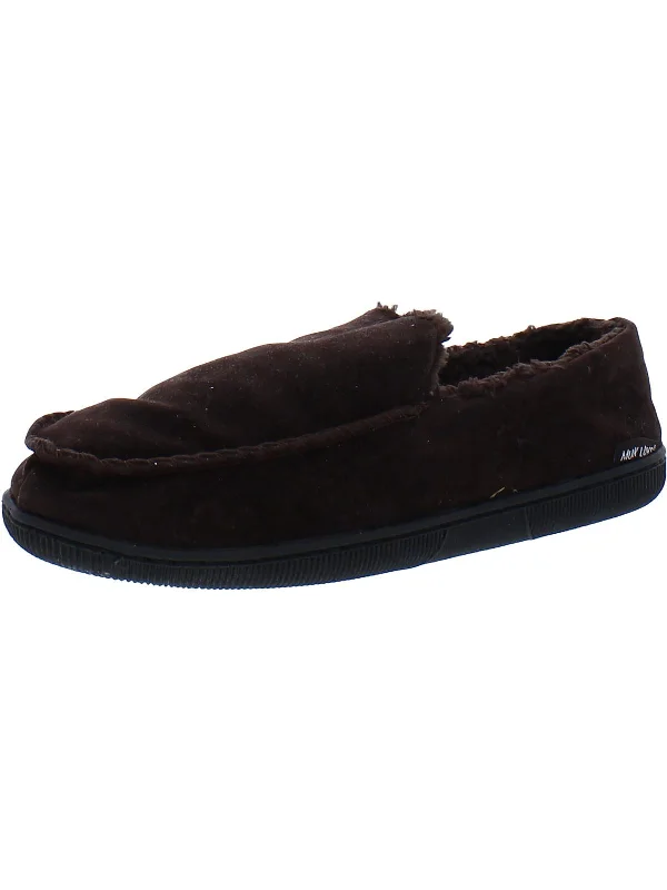 Mens Faux Suede Comfy Moccasin Slippers