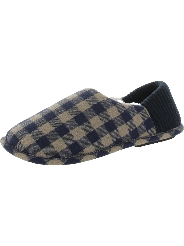 Mens Flannel Comfort Slide Slippers