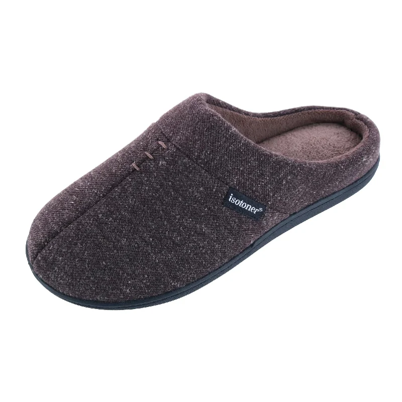 Men's Heather Knit Preston Hoodback Slipper