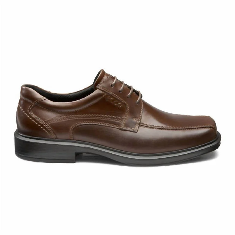 Men's Helsinki Bike Toe Lace Dress Shoes In Cacao Brown