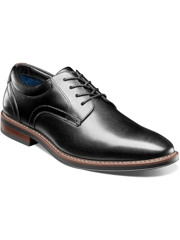 Mens Lace Up Almond Toe Oxfords