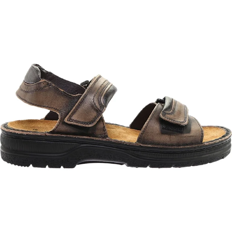 Men's Lappland Sandal In Vintage Grey Leather