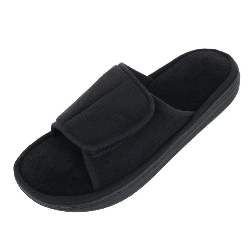 Men's Microterry Trevor Adjustable Slide Slipper