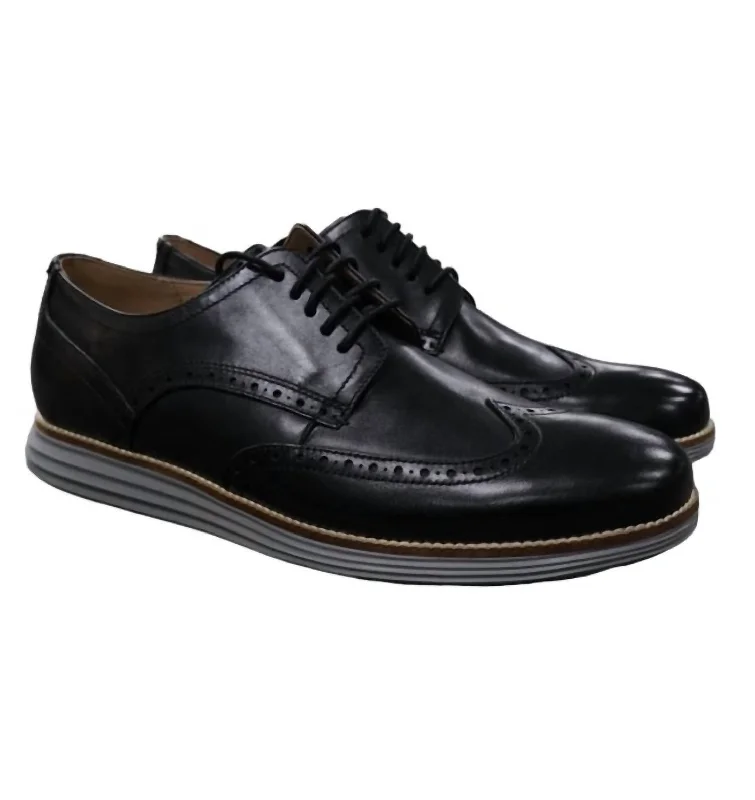 Men's Original Grand Shwng Shoes In Black/ironstone