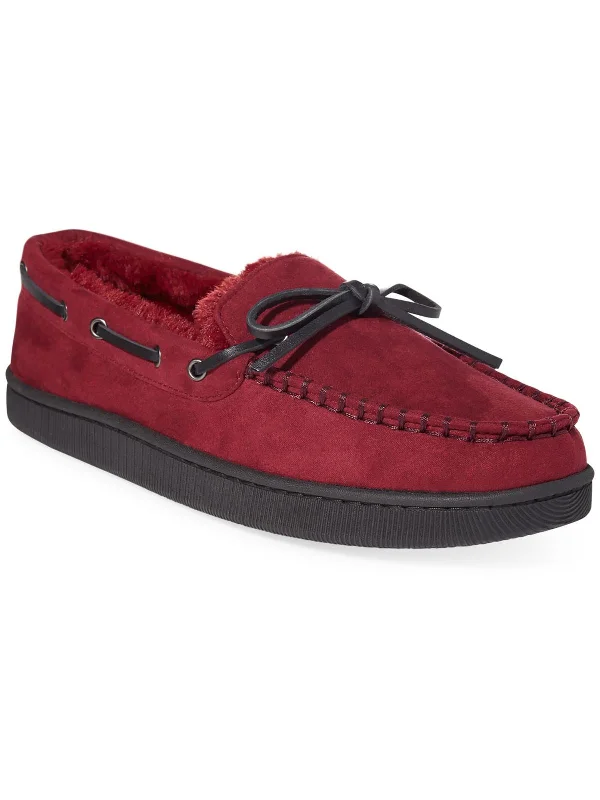 Mens Slip On Flat Moccasin Slippers