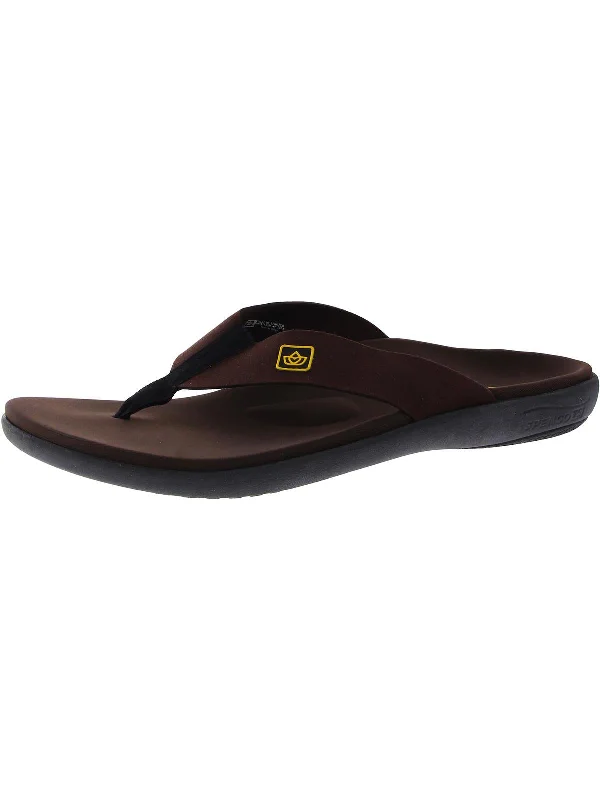 Mens Slip On Open Toe Thong Sandals