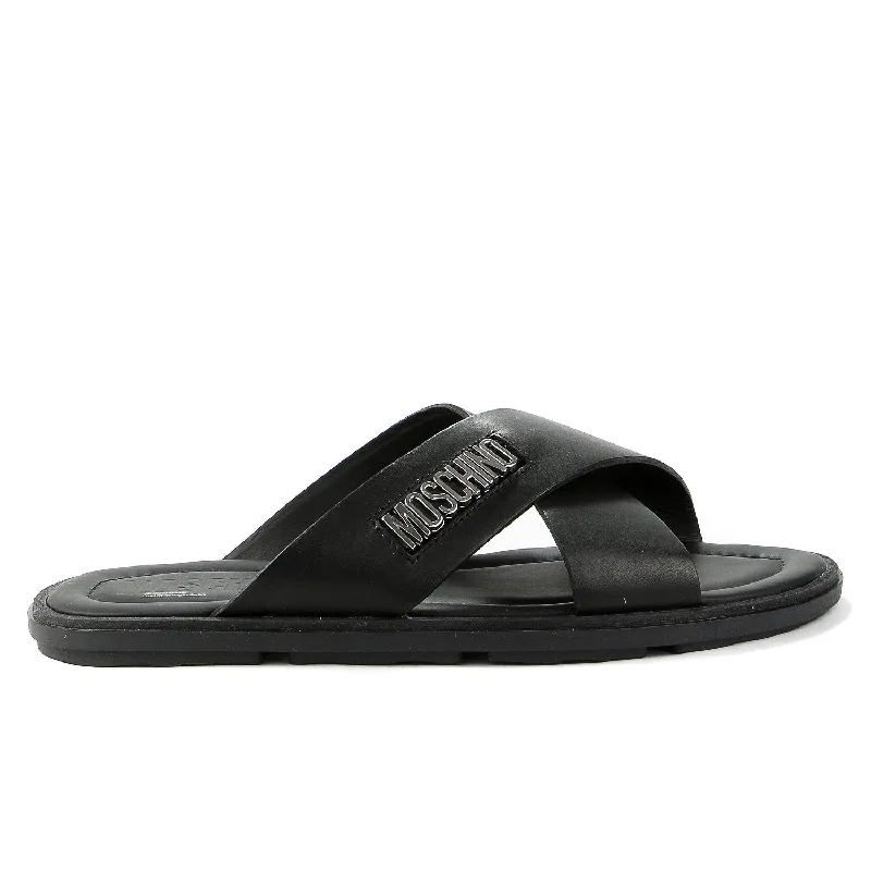 Moschino Vit. Bost Fashion Sandals - Nero - Mens