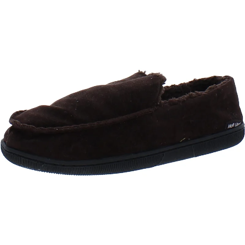 Muk Luks Mens Faux Suede Comfy Moccasin Slippers