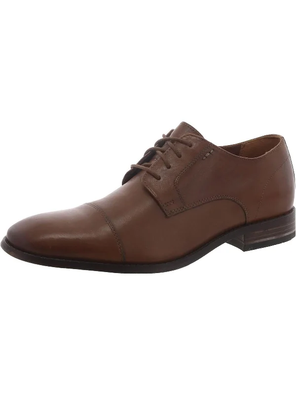 Nantasket Cap Mens Leather Lace Up Derby Shoes