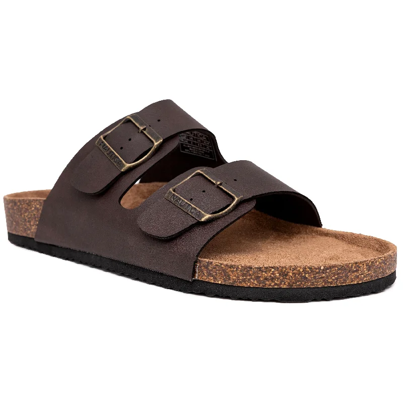 Nautica Mens Double Buckle Sandal