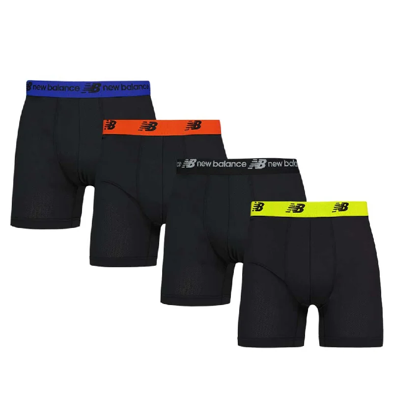 New Balance - Men's 4 Pack Mesh Boxer Brief (NB3015-4-3473N)