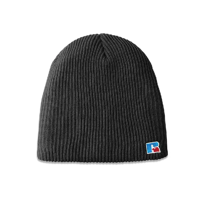 Russel Athletic - Men's Acrylic Core R Patch Beanie (RARU08DMHBLC1WN 05HTR)