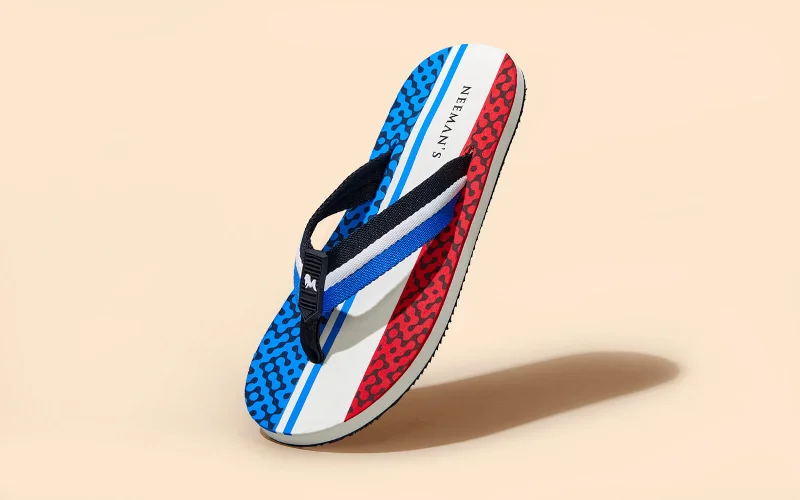 Striped Fusion Flips : Blue-White-Red