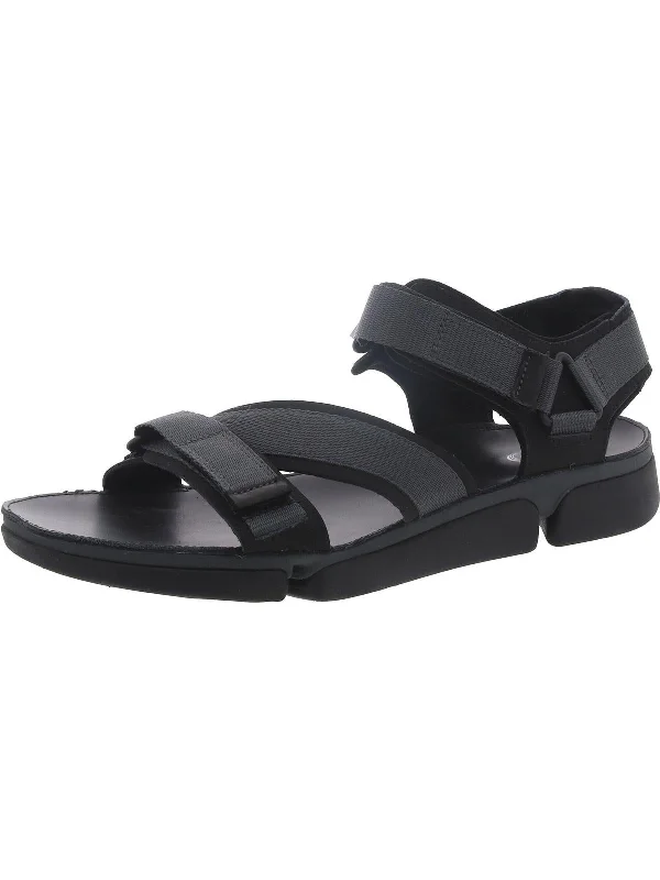 Tri Cove Sun Mens Leather Ankle Strap Sport Sandals