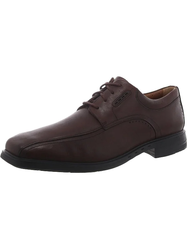 Unkenneth Way Mens Leather Lace Up Derby Shoes